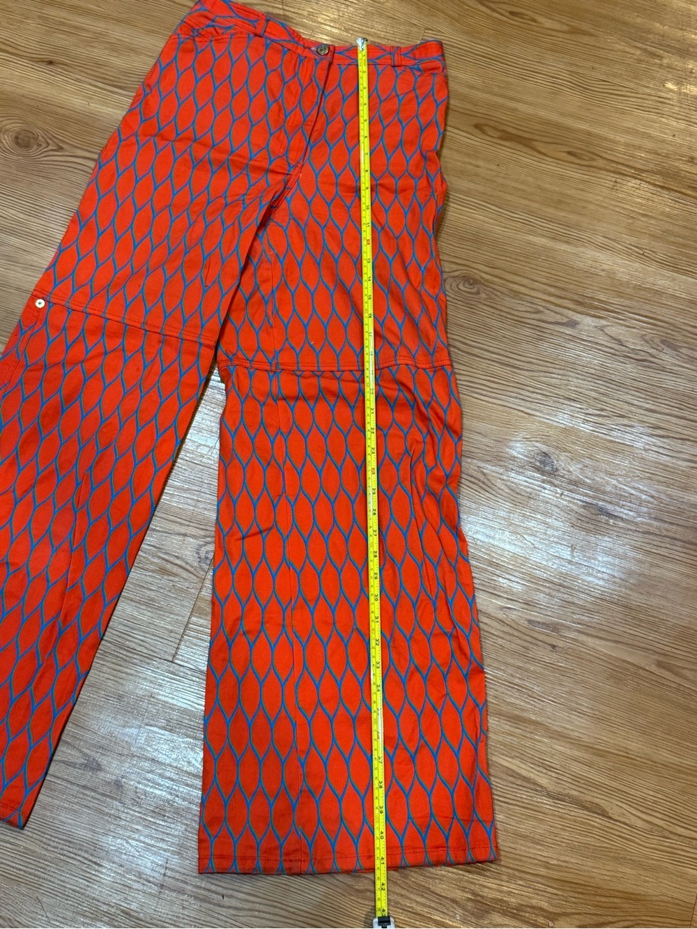 Kenzo Green and Red Flare Jeans - Picture 11 of 13
